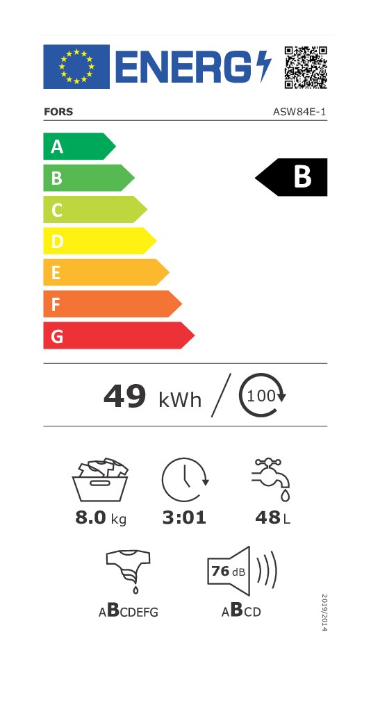 FORS Lave​-​linge SWISS EDITION - ASW 84 E-1 - 5