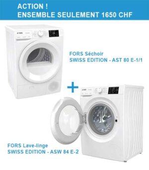 ACTION FORS - Séchoir AST 80 E-1/1 et Lave​-​linge ASW 84E-2