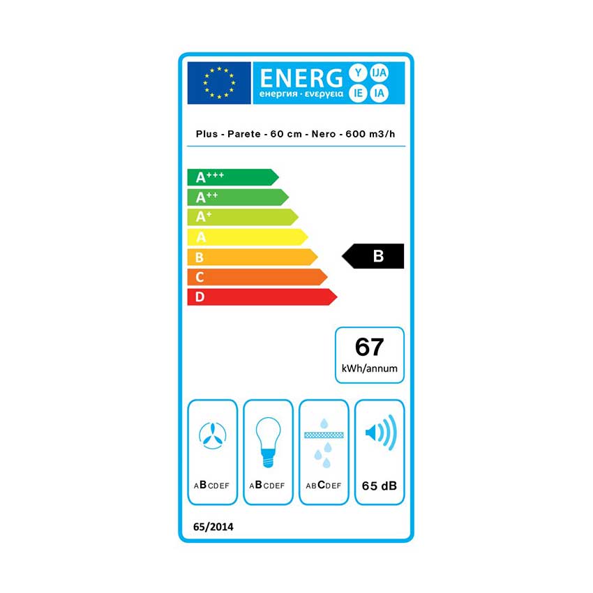FALMEC Hotte de ventilation murale - MERCURIO 60 N P photo 6
