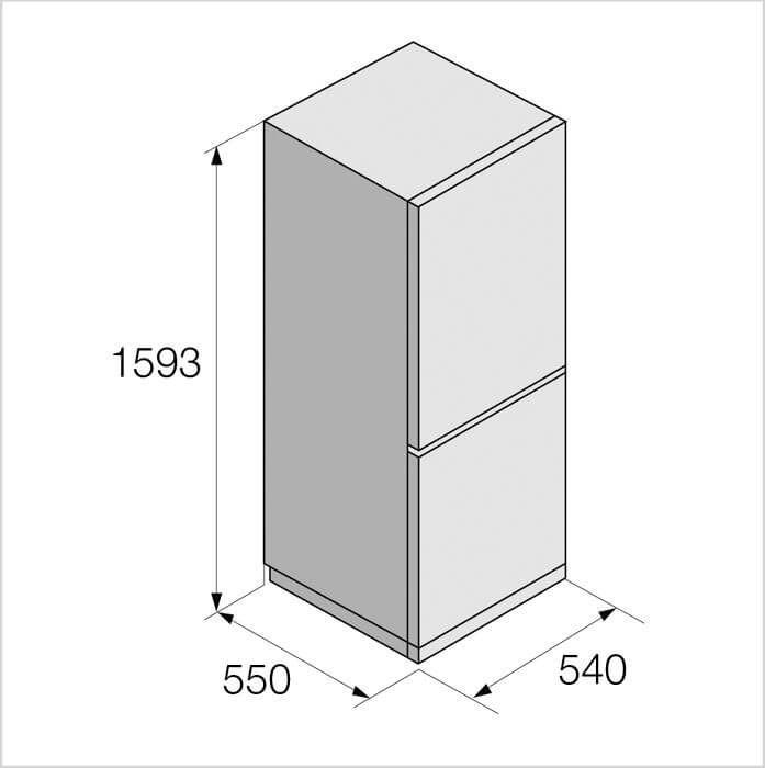 FORS Combiné réfrigérateur​-​congélateur pose libre - FFC 541604 SD photo 4