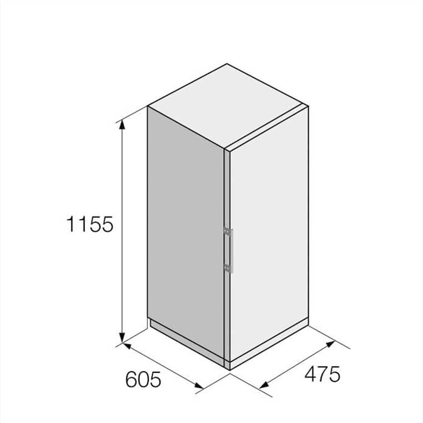 FORS Congélateur pose libre - FFF 481164 NE dimensions