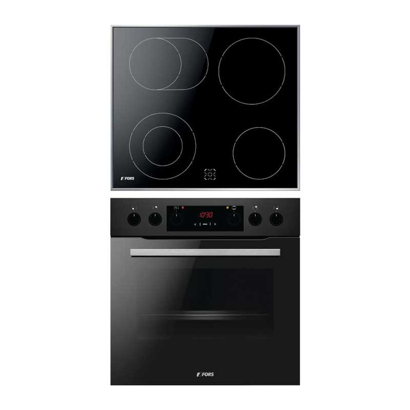 FORS Cuisinière EURO, noir - FCHD 6042 N