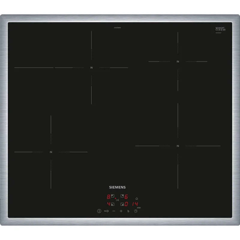 Siemens Plan de cuisson vitrocéramique induction indépendant IQ300 EH645BFB6E